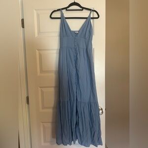 Abercrombie & Fitch Light Blue Maxi Dress